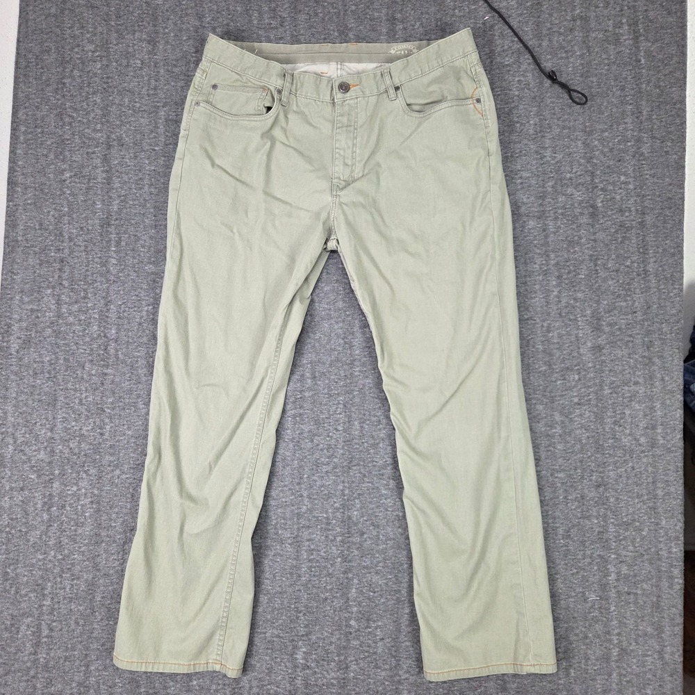Tommy Bahama Jeans Men 40x32 Standard Fit Khaki Cotton Casual Pants Stretch